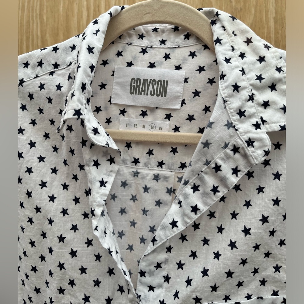 Grayson Star pattern button down - Picture 4 of 4
